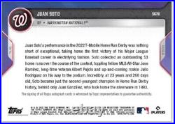 On-Card Auto # to 49 Juan Soto 2022 MLB TOPPS NOW Card 567B Derby PRESALE