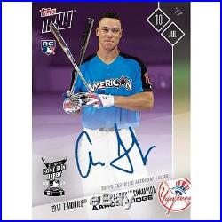 On-Card Autograph # to 25 Aaron Judge 2017 T-Mobile Home Run Derby Champion