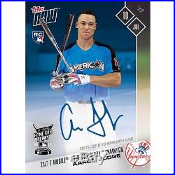 On-Card Autograph # to 49 Aaron Judge 2017 T-Mobile Home Run Derby Champion