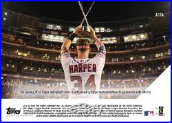 On-card Autograph #/99 Bryce Harper Home Run Derby Champion Topps Now 467a