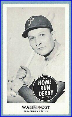 Original 1959 Home Run Derby Wally Post Philadelphia Phillies
