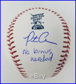 PETE ALONSO Autographed No Bonus Needed 2019 Home Run Derby Baseball FANATICS