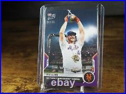Pete Alonso 2021 MLB TOPPS NOW Card 504 Home run derby Purple Parallel 20/25