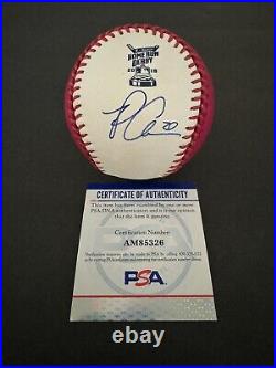 Pete Alonso Autograph 2019 Home Run Derby Pink Money Ball PSA New York Mets