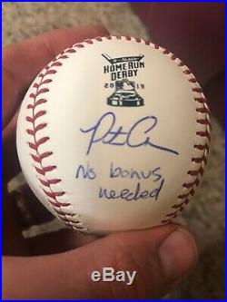 Pete Alonso Fanatics Autographed 2019 MLB Home Run Derby No Bonus Needed