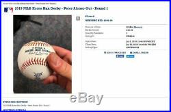 Pete Alonso HOME RUN DERBY Game Used All Star Baseball Round 1 Mets