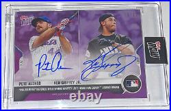 Pete Alonso & Ken Griffey Jr Dual Signed Topps Now Asg Home Run Derby Card #505a