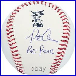 Pete Alonso Mets Signd 2019 Home Run Derby Logo Baseball Re-PeteIns LE221/221