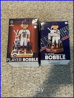 Pete Alonso New York Mets 2019 And 2021 Foco Home Run Derby Bobble head Lot 2