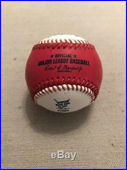Pete Alonso New York Mets Signed 2019 Home Run Derby Pink Moneyball Baseball JSA