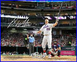 Pete Alonso New York Mets Signed 8 x 10 2019 Home Run Derby Bat Flip Photo