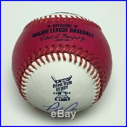 Pete Alonso Signed 2019 Home Run Derby Major League Baseball Champ MLB JD859809