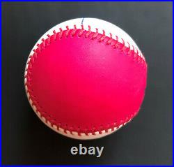 Pete Alonso autographed baseball 2021 Home Run Derby Pink Moneyball