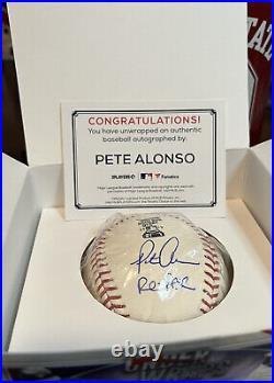 Pete Alonso #ed 19/221 Autographed Re-Pete 2019 HR Derby Baseball FANATICS