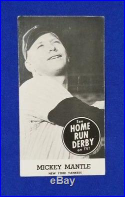 RARE 1959 Home Run Derby MICKEY MANTLE # 12 Original Trimmed SCards