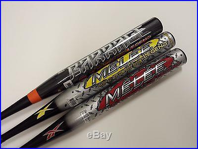 REEBOK MELEE / BARRAGE HOMERUN DERBY Senior Softball Bats SHAVED AND ROLLED
