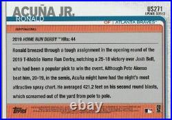 RONALD ACUNA JR. Topps ALL-STAR ROOKIE CARD Atlanta Braves HOME RUN DERBY