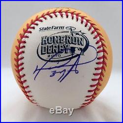 Red Sox David Ortiz Autographed 2010 Home Run Derby Baseball USA SM Auth #0498