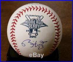Rickie Weeks Signed Autograph 2011 MLB All Star Game Home Run Derby Baseball