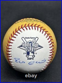 Robinson Cano 2011 Home Run Derby Gold Moneyball Signed Baseball JSA COA Yankees