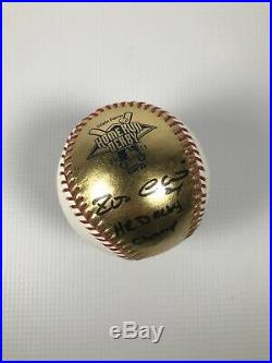 Robinson Cano Signed Inscribed 2011 Home Run Derby 24kt Gold Baseball