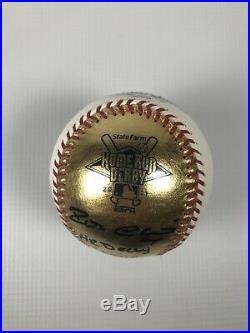 Robinson Cano Signed Inscribed 2011 Home Run Derby 24kt Gold Baseball