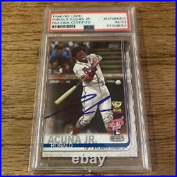 Ronald Acuna Jr. Signed 2019 Topps Update #US271 Braves Authentic Auto PSA/DNA