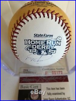 Ryan Howard 2009 Home Run Derby Philadelphia Phillies Autographed Baseball JSA