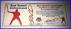 Ryan Howard Signed 06 Home Run Derby All Star Baseball Inscr Hr Derby Champ Rare