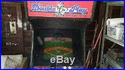 SUPER BASEBALL DOUBLE PLAY HOME RUN DERBY STAND UP VIDEO GAME FREE PLAY 1987