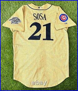 Sammy Sosa 2002 Home Run Derby MLB Baseball Jersey Majestic Authentic All Star L