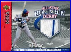Sammy Sosa 2002 Upper Deck All-Star Home Run Derby Game Jersey Cubs $20 618