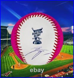 Shohei Ohtani Autograph 2021 All Star Home Run Derby Pink Manny Ball with Fana