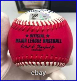 Shohei Ohtani Autograph 2021 All Star Home Run Derby Pink Manny Ball with Fana
