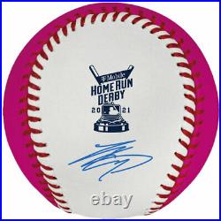 Shohei Ohtani Otani Autographed 2021 Mlb Home Run Derby Money Ball Display With