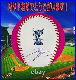 Shohei Otani'S Autograph 2021 All-Star Home Run Derby Pink Manny Ball