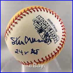 Stan Musial 24x All Star Signed 2009 Home Run Derby Baseball JSA COA