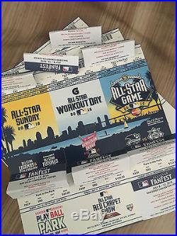 TICKETS 2016 MLB ALL STAR GAME- FULL PACKAGE- All Star Game, Home Run Derby