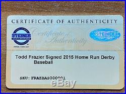 Todd Frazier Autographed 2015 Home Run Derby Champ Baseball Steiner Mint