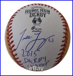 Todd Frazier Autographed 2015 Home Run Derby Signed Gold Baseball Lojo COA