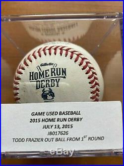 Todd Frazier Game Used 2015 All Star Home Run Derby Baseball Mlb Auth