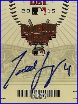 Todd Frazier MLB Ticket 2015 All Star Home Run Derby Workout Day PSA Autograph