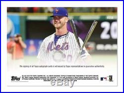 Topps NOW 2019 Pete Alonso Auto /99 Home Run Derby Winner 493A New York Mets