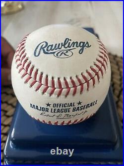 Trevor Story 2021 Home Run Derby Signed Ball. Home Run #6 From The 1st Round