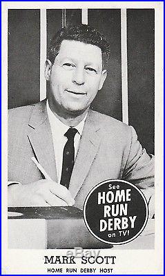 Vintage Original 1959 Home Run Derby Tv Baseball Card Set Mark Scott Host Nice