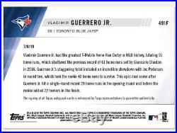 VLADIMIR GUERRERO JR AUTO 2019 Topps Now 491A 1/1 Home Run Derby -Blue Jays