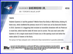 VLADIMIR GUERRERO JR AUTO 2019 Topps Now 491A # /99 Home Run Derby -Blue Jays