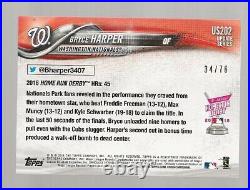 V 2018 Topps Update Bruce Harper Home Run Derby Independence Day 34/76 Jersey #