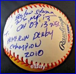 Very Rare David Ortiz Signed Home Run Derby Inscription Baseball with PSA/DNA COA