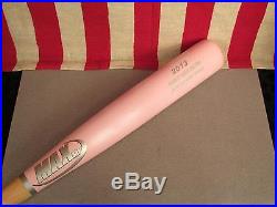Vintage Max Bat Wood Baseball Bat 2013 PA. Breast Cancer Home Run Derby Winner
